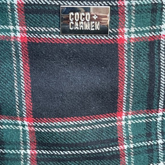 Coco + Carmen bag purse in plaid silver design. - Picture 4 of 10